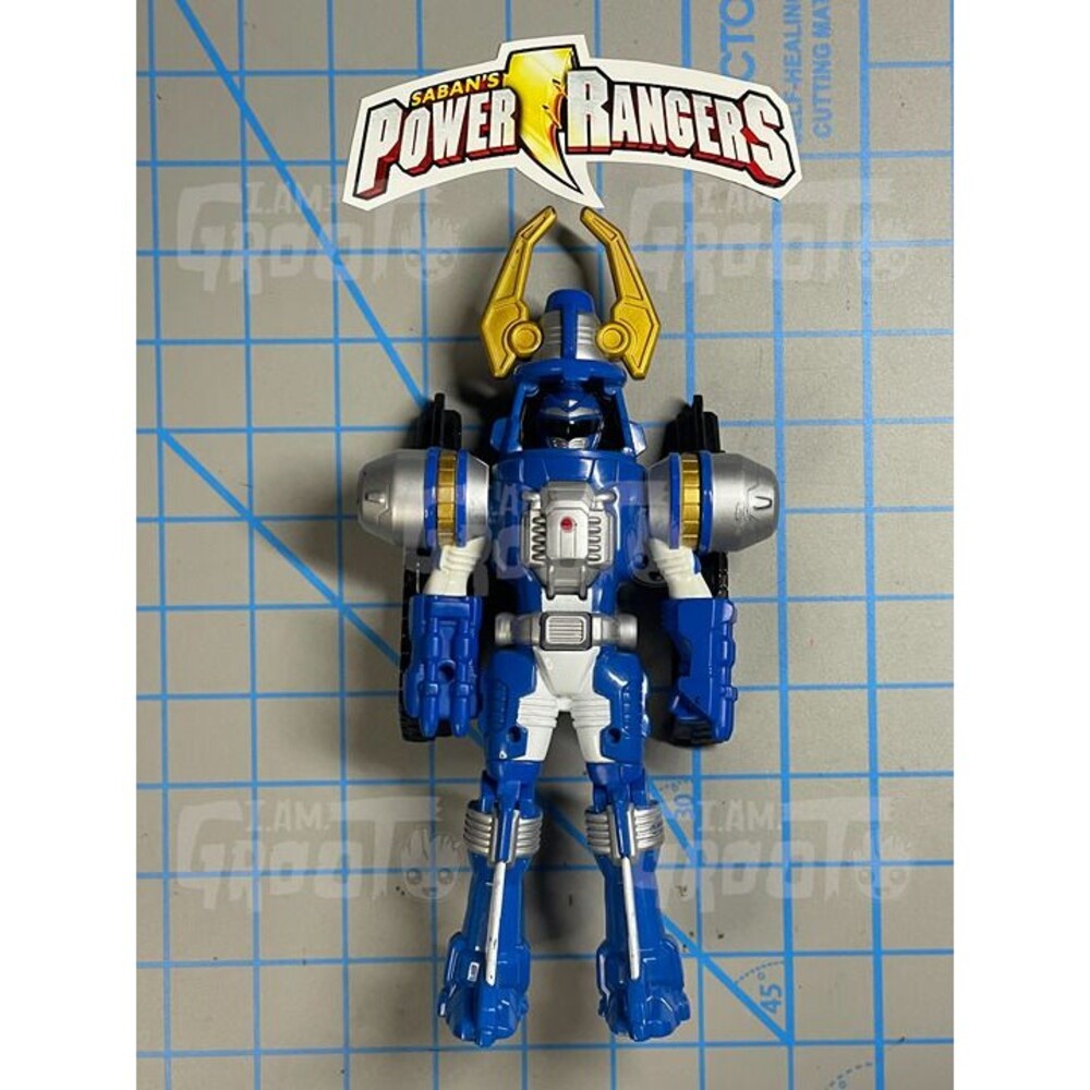 Power Rangers Operation Overdrive Blue Turbo Drill Action Figure